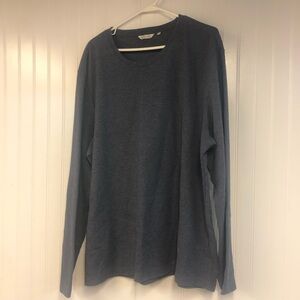 English Laundry Men's Blue Long Sleeve Shirt Waffle Knit XXL Thermal